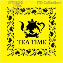 Szablon 16cm x 16cm - Tea Time