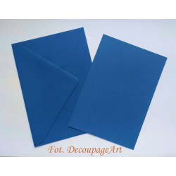Kartka passe-partout bez wycięcia 5 sztuk niebieska