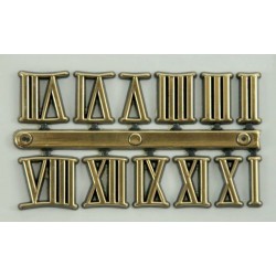 Cyfry zegarowe rzymskie(I-XII)-20 mm łuki - samoprzylepne
