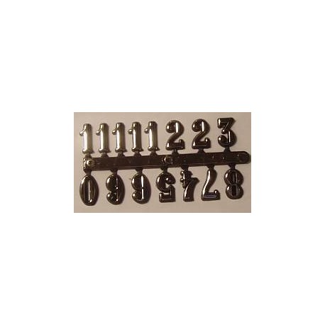 Cyfry zegarowe arabskie (1-12) - 25 mm - samoprzylepne