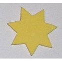 Naklejki kreatywne - Gwiazda żółta 10 sztuk