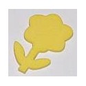 Naklejki kreatywne - Kwiatek żółty 12 sztuk
