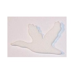 Naklejki kreatywne - kaczka lecąca biała 10 sztuk