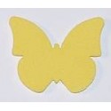 Naklejki kreatywne - Motylek żółty pełniejszy 10 sztuk