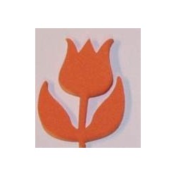 Naklejki kreatywne - Tulipan pomarańczowy 9-11 sztuk