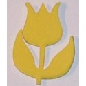Naklejki kreatywne - Tulipan żółty 9-11 sztuk