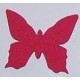 Naklejki kreatywne - Motylek czerwony stylizowany 10 sztuk