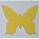 Naklejki kreatywne - Motylek żółty stylizowany 10 sztuk
