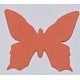Naklejki kreatywne - Motylek pomarańczowy stylizowany 10 sztuk