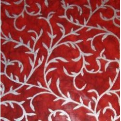 Batik accanthus czerwony