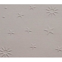 Papier wytłaczany gwiazdy biały