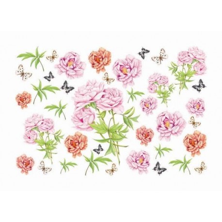 Papier Artistico Mini Soft Różowe róże 25X35 043