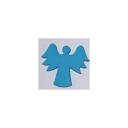Naklejki kreatywne - Aniołek niebieski z dużymi skrzydłami 12 sz