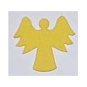 Naklejki kreatywne - Aniołek żółty z dużymi skrzydłami 12 sz