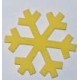 Naklejki kreatywne - Śnieżynka kanciasta 12 sztuk żółta