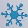 Naklejki kreatywne - Śnieżynka z kulkami 12 sztuk niebieska