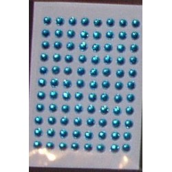Kryształki samoprzylepne jasnoniebieskie 4 mm