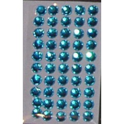 Kryształki samoprzylepne jasnoniebieskie 5 mm