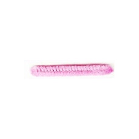 Drut Chenille 6mm 30cm 5 szt różowy