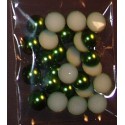 Półperełki 10 mm 25 szt zielone