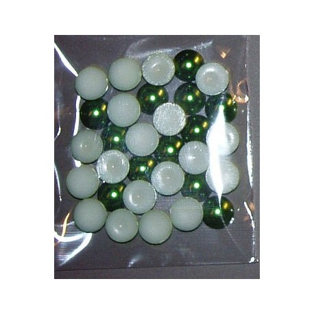 Półperełki 8 mm 50 szt zielone