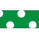 Karton motywowy kropki białe/zielone