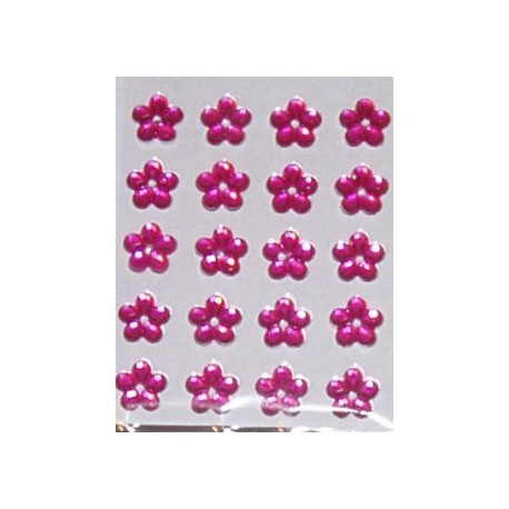 Stickery samoprzylepne różowe kwiatki