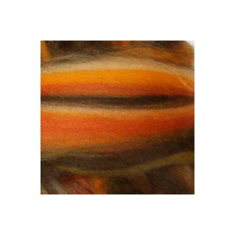 Czesanka merynos australijski 25g - multicolor Granat