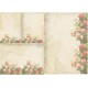 Papier ryżowy ITD Collection 050 - Stary papier i kwiaty