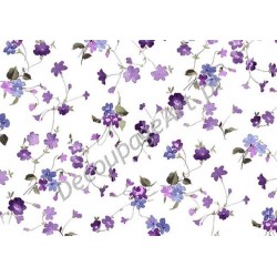 Papier ryżowy ITD Collection 0098 - Fioletowe kwiatuszki