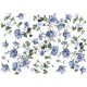 Papier ryżowy ITD Collection 099 - Niebieskie kwiatuszki
