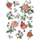 Papier ryżowy ITD Collection 104 - Róże i fioletowe