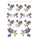 Papier ryżowy ITD Collection 139 - Niebieskie kwiatki