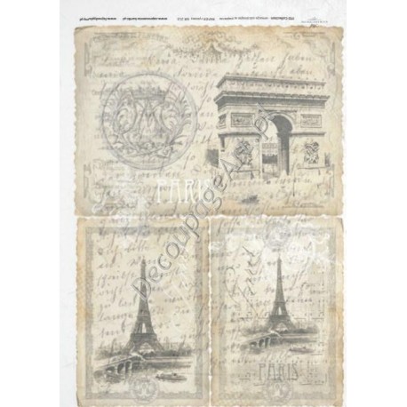 Papier ryżowy ITD Collection 213 - Paryż