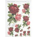 Papier ryżowy ITD Collection 0219 - Czerwone róże