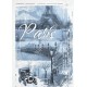 Papier ryżowy ITD Collection 231 - Paryż blue