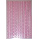 Koronkowy sticker samoprzylepny - bordiury różowe