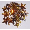Kryształki dekoracyjne gwiazdy mix - złote