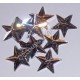 Kryształki dekoracyjne gwiazdy duże 10 szt srebrne