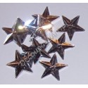 Kryształki dekoracyjne gwiazdy duże 10 szt srebrne