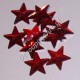 Kryształki dekoracyjne gwiazdy duże 10 szt czerwone