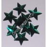 Kryształki dekoracyjne gwiazdy duże 10 szt zielone