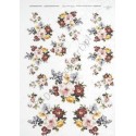 Papier ryżowy ITD Collection 0162 - Malowane kwiaty