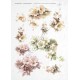 Papier ryżowy ITD Collection 243 - Białe kwiaty