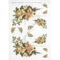 Papier ryżowy ITD Collection 0255 - Żółte róże