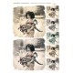 Papier ryżowy ITD Collection 264 - Dziewczynki vintage