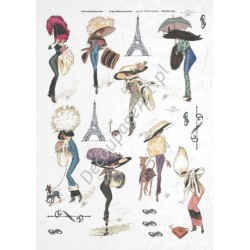 Papier ryżowy ITD Collection 0336 - Moda Paris