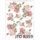 Papier ryżowy ITD Collection 359 - Róża różowa