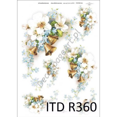 Papier ryżowy ITD Collection 360 - Kwiat jabłoni