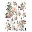 Papier ryżowy ITD Collection 0361 - Róża